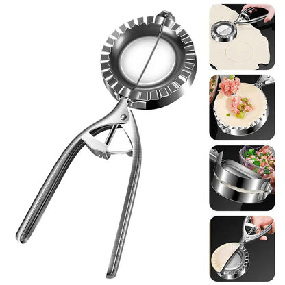 Stainless Steel Dumpling Mold & Press (Manual Kitchen Tool)