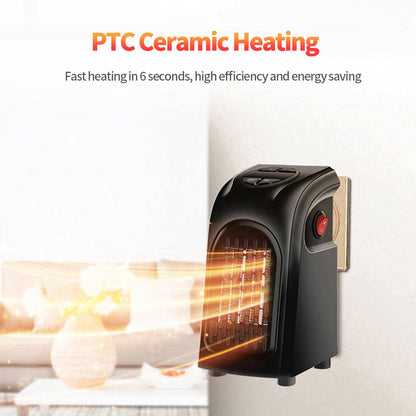 Mini Electric Ceramic Air Heater – Portable Room & Office Wall Warmer