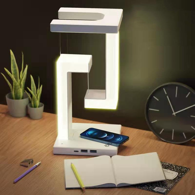 Floating Wireless Charger Balance Lamp – Cool Desk Light