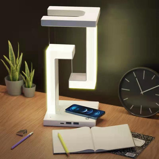 Floating Wireless Charger Balance Lamp – Cool Desk Light